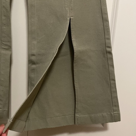 G.I.L.I Wide Leg Pant Womens 12P Split Front Hem Stretch Western coastal cowgirl - Picture 6 of 12